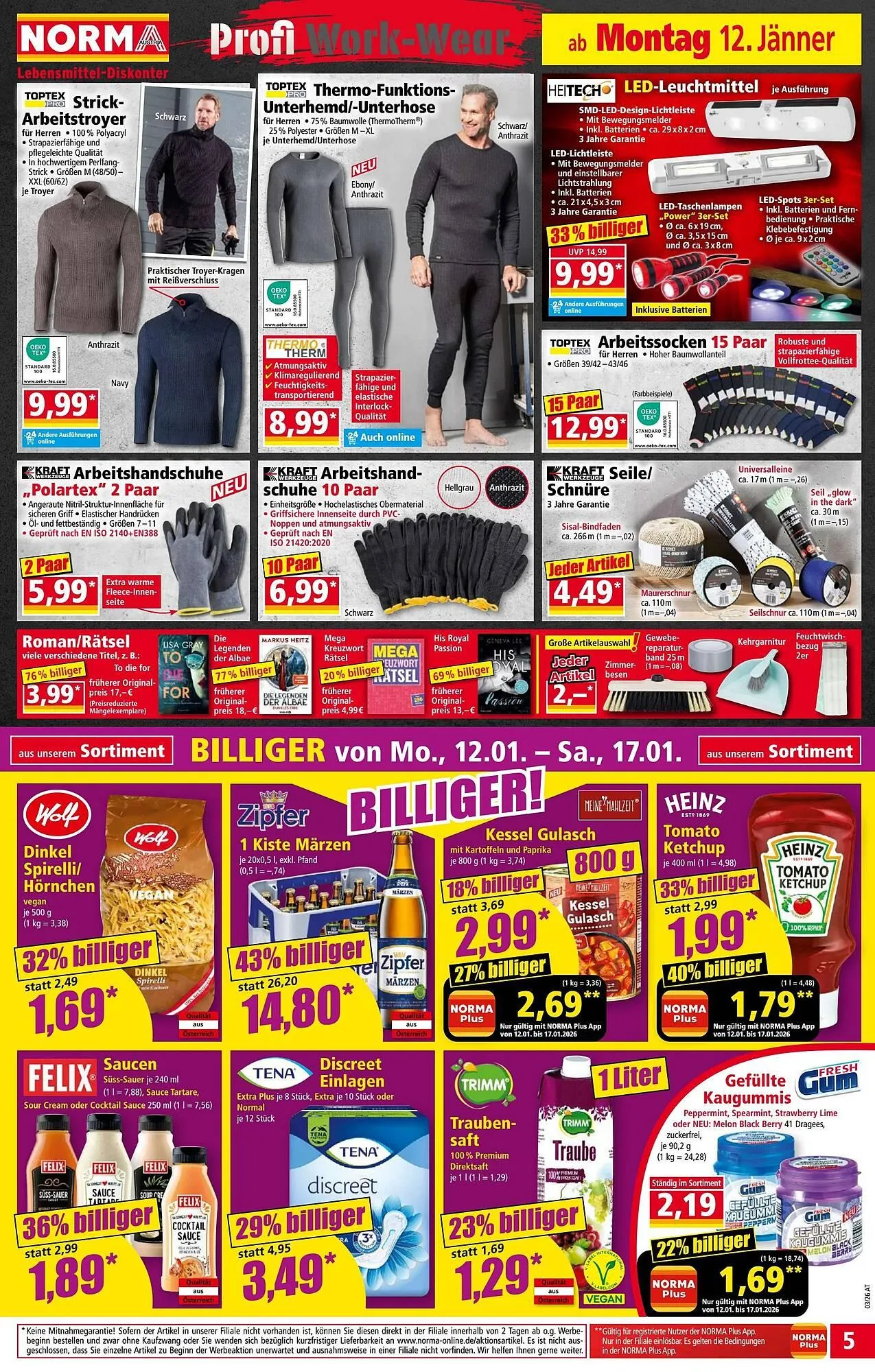 Norma Prospekt von 12. Jänner bis 18. Jänner 2026 - Flugblätt seite  5