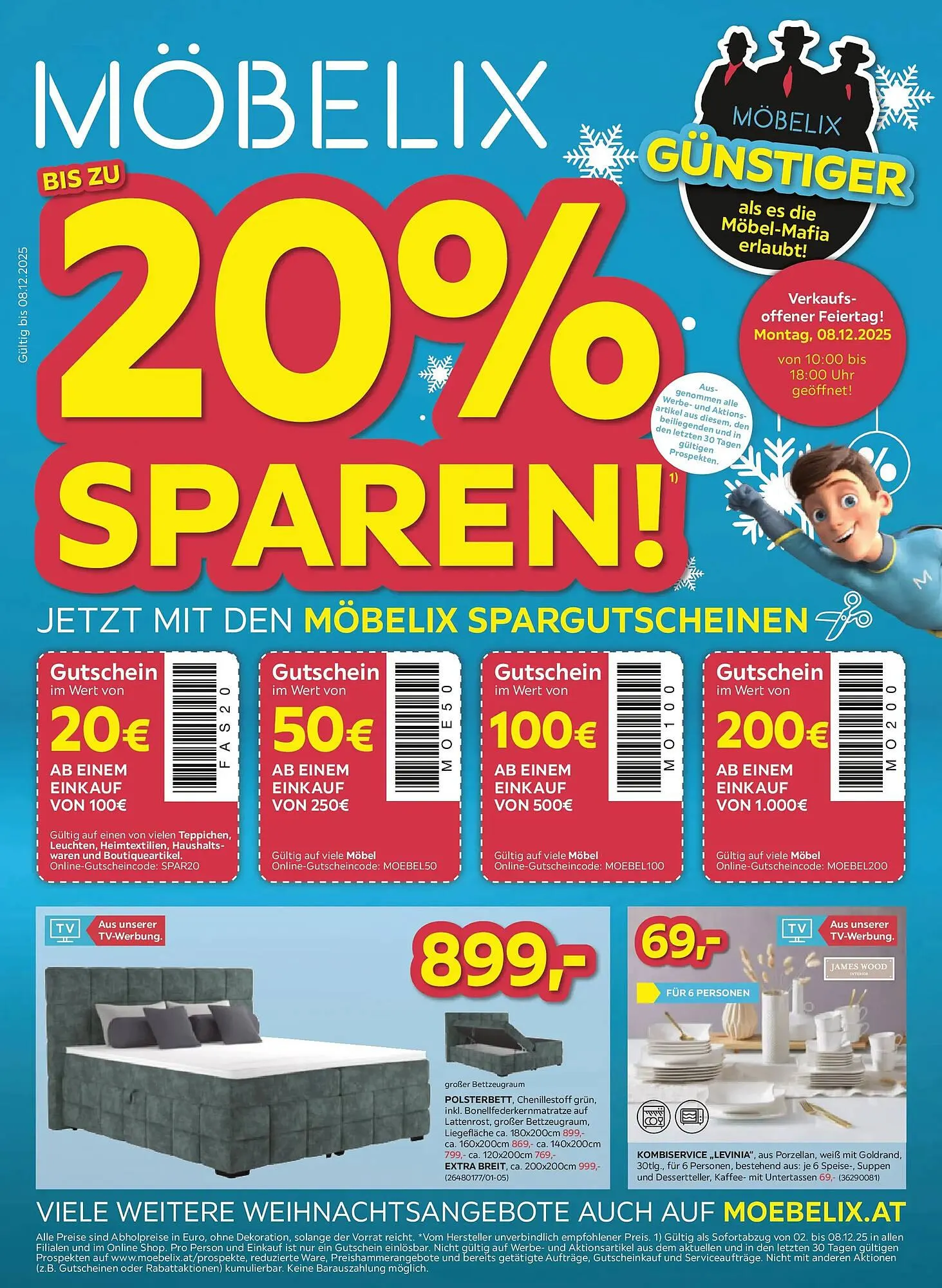 Möbelix Flugblatt von 2. Dezember bis 8. Dezember 2025 - Flugblätt seite  1