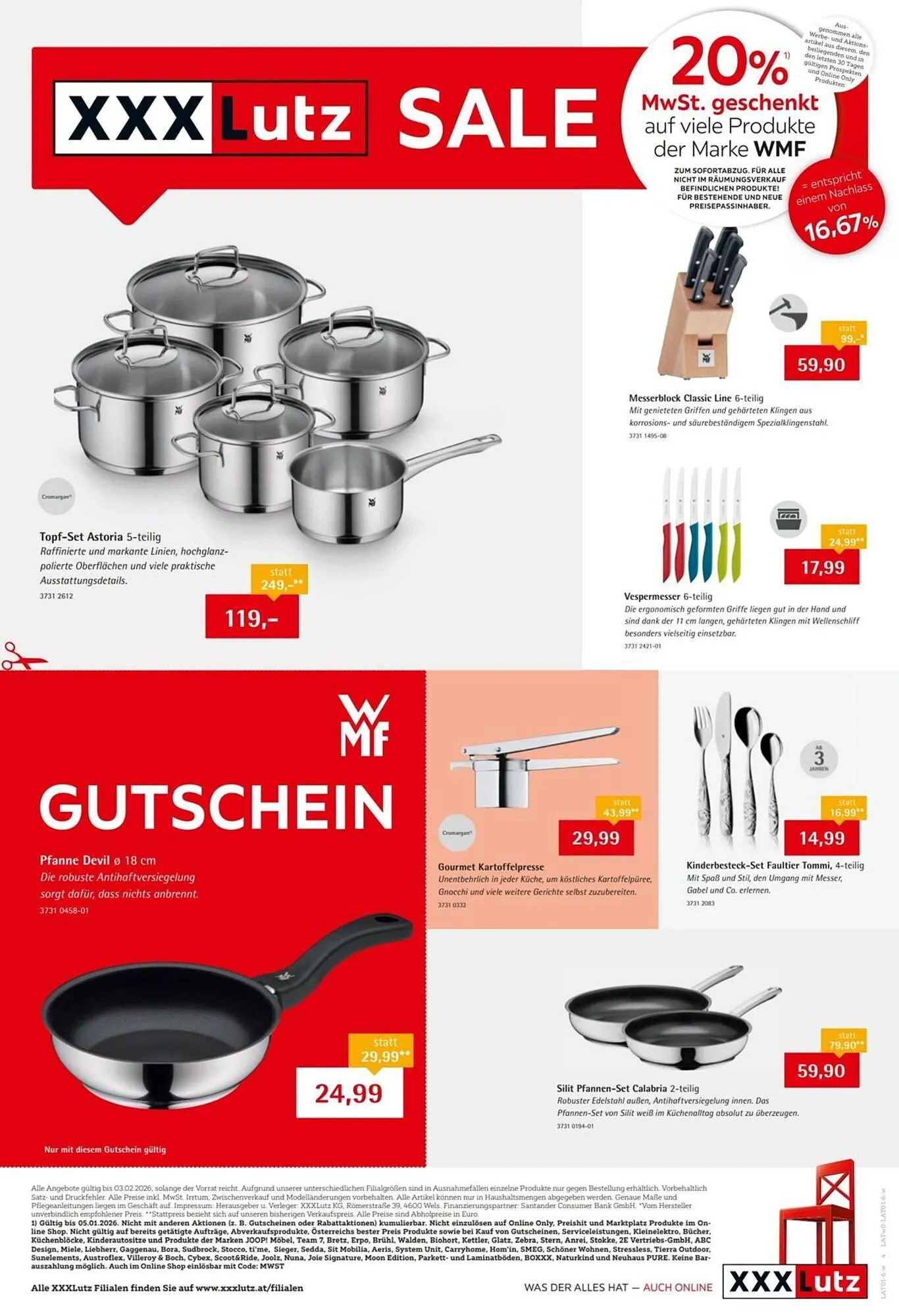 XXXLutz Prospekt von 30. Dezember bis 3. Februar 2026 - Flugblätt seite  4