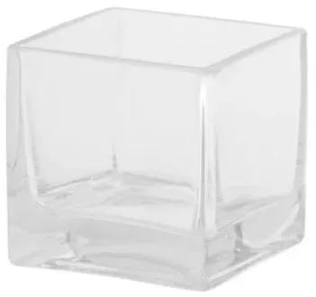 Glaswindlicht, eckig, 10 x 10 x 10 cm