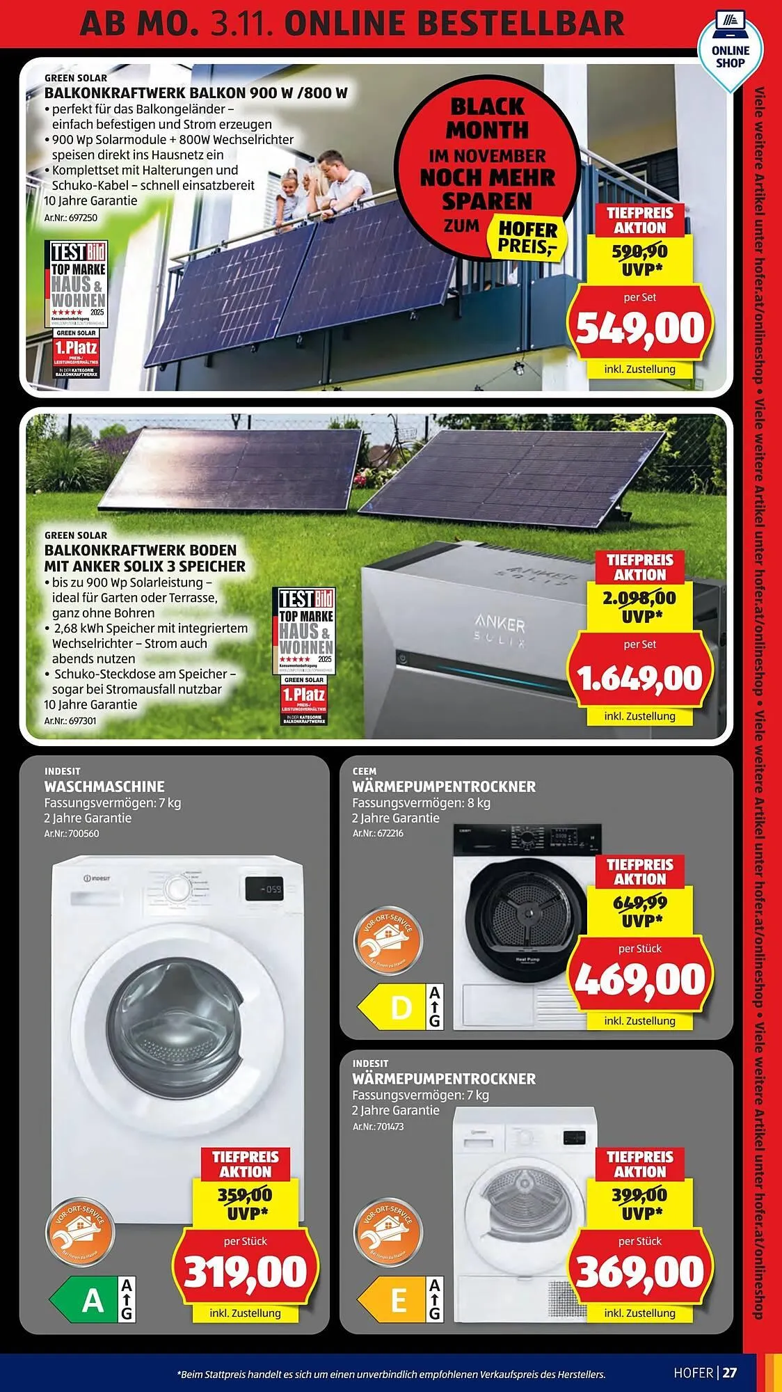 Hofer Flugblatt von 30. Oktober bis 6. November 2025 - Flugblätt seite  31