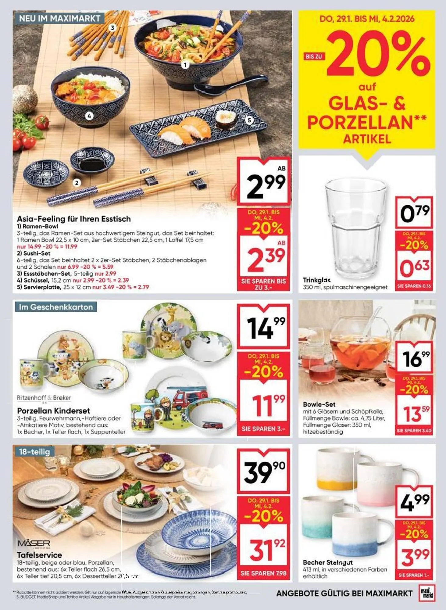 Maximarkt Flugblatt von 29. Jänner bis 4. Februar 2026 - Flugblätt seite  19