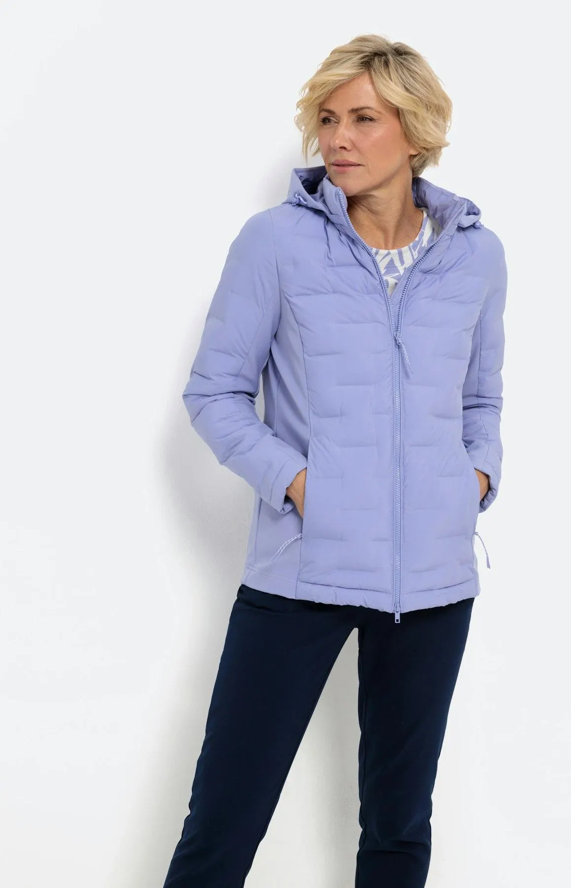 Wattierte Jacke mit Reißverschluss