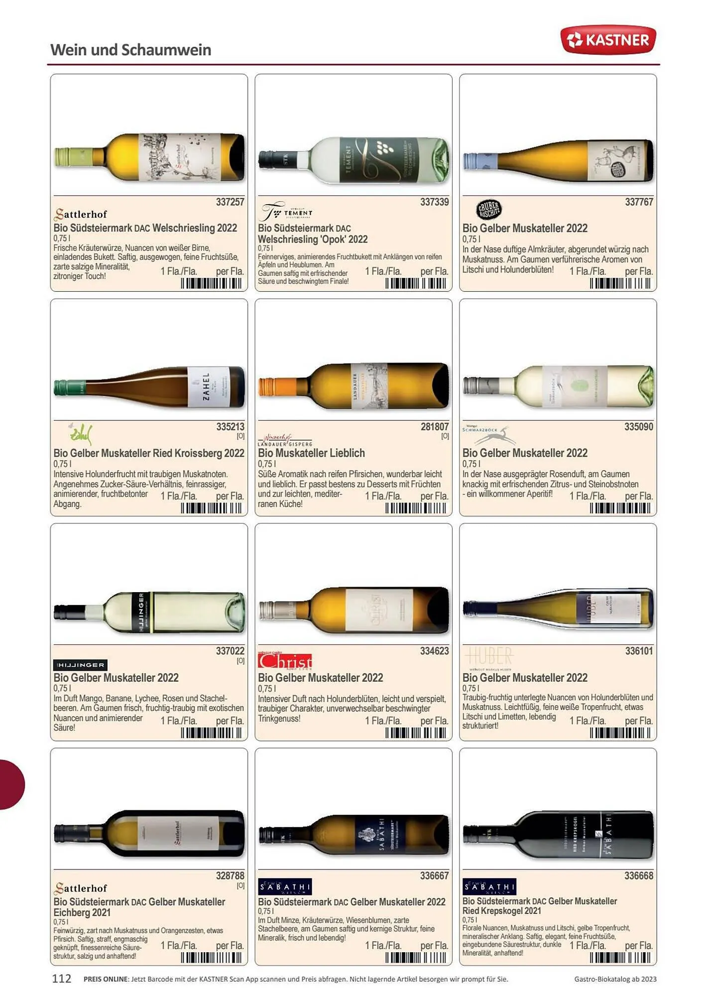 Kastner Flugblatt von 15. September bis 30. Dezember 2023 - Flugblätt seite 114