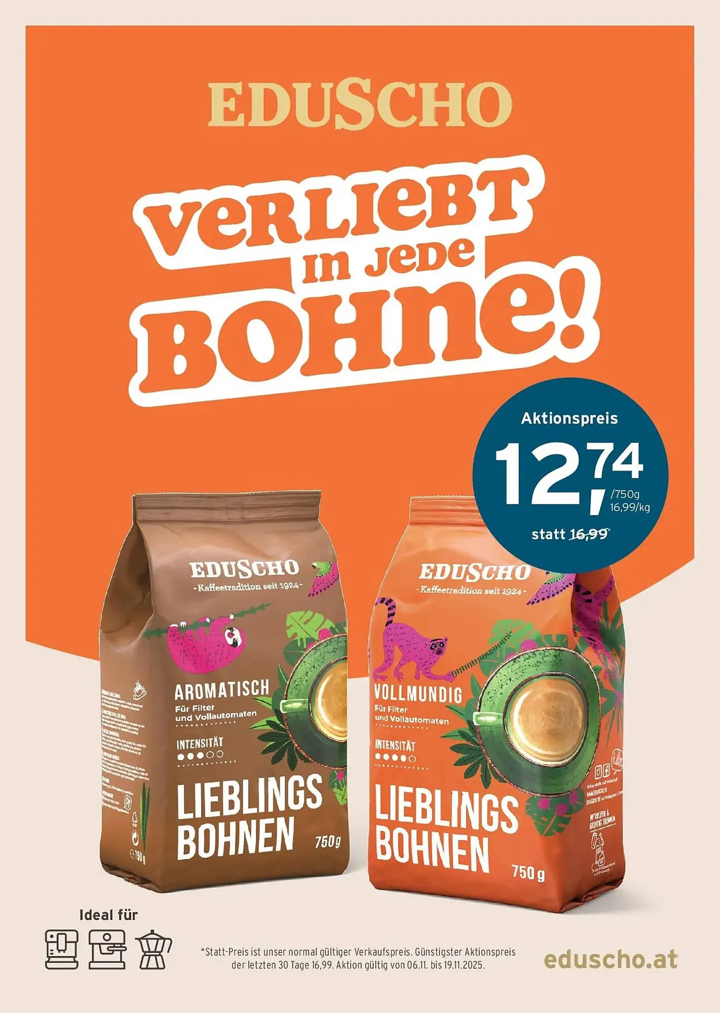 Tchibo Eduscho Flugblatt von 6. November bis 19. November 2025 - Flugblätt seite 44