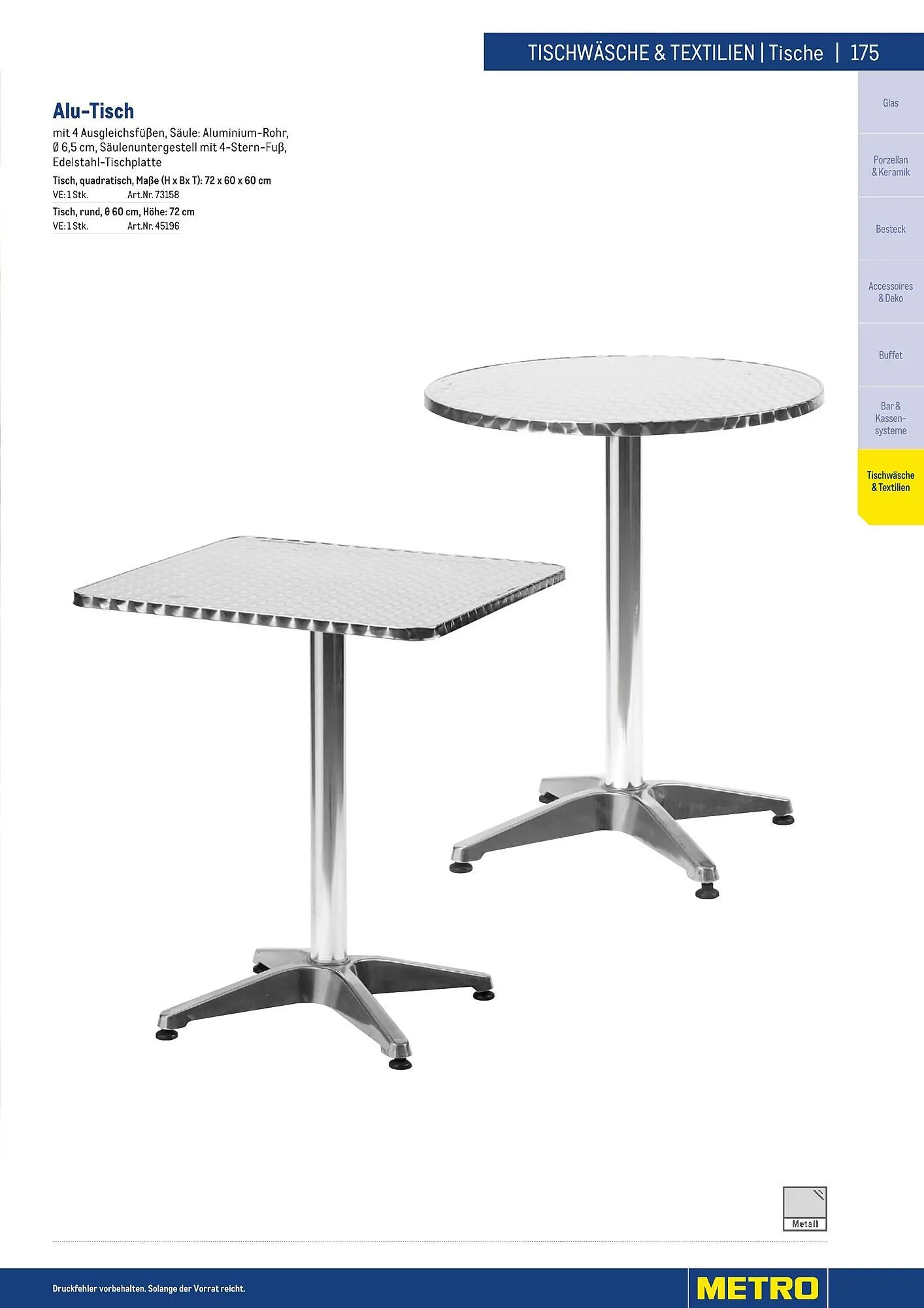 Metro Flugblatt von 25. März bis 31. Dezember 2026 - Flugblätt seite  175