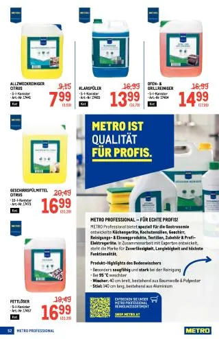 METRO Flugblatt - Metro profi von 20. August bis 2. September 2026 - Flugblätt seite  52
