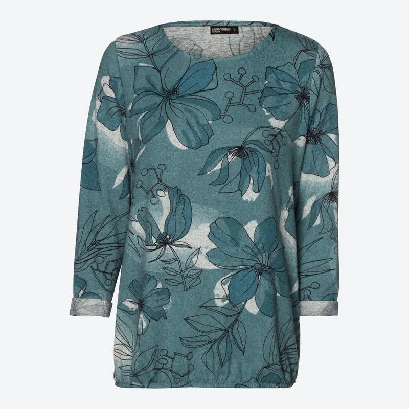 Damen-Pullover mit Ärmelumschlägen