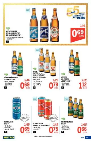 METRO Flugblatt -Profi von 19. März bis 1. April 2026 - Flugblätt seite 39