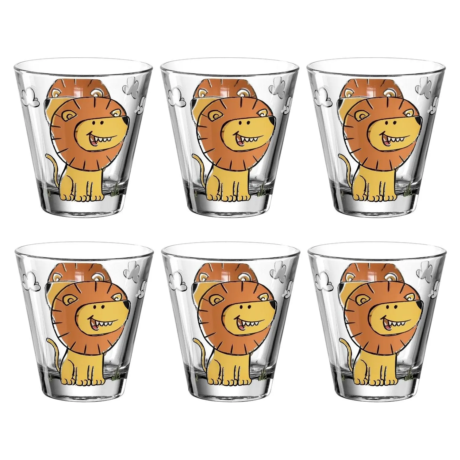 Trinkglas BAMBINI 215 ml Löwe 6er-Set
