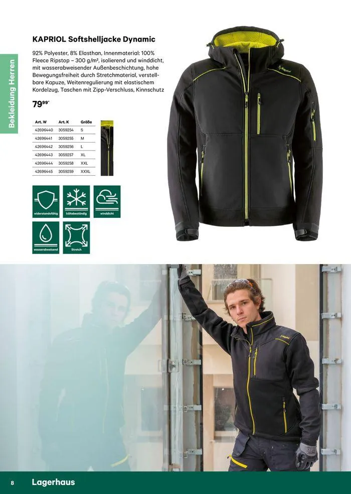 Katalog Bekleidung 2024 von 17. Mai bis 26. Mai 2024 - Flugblätt seite  8