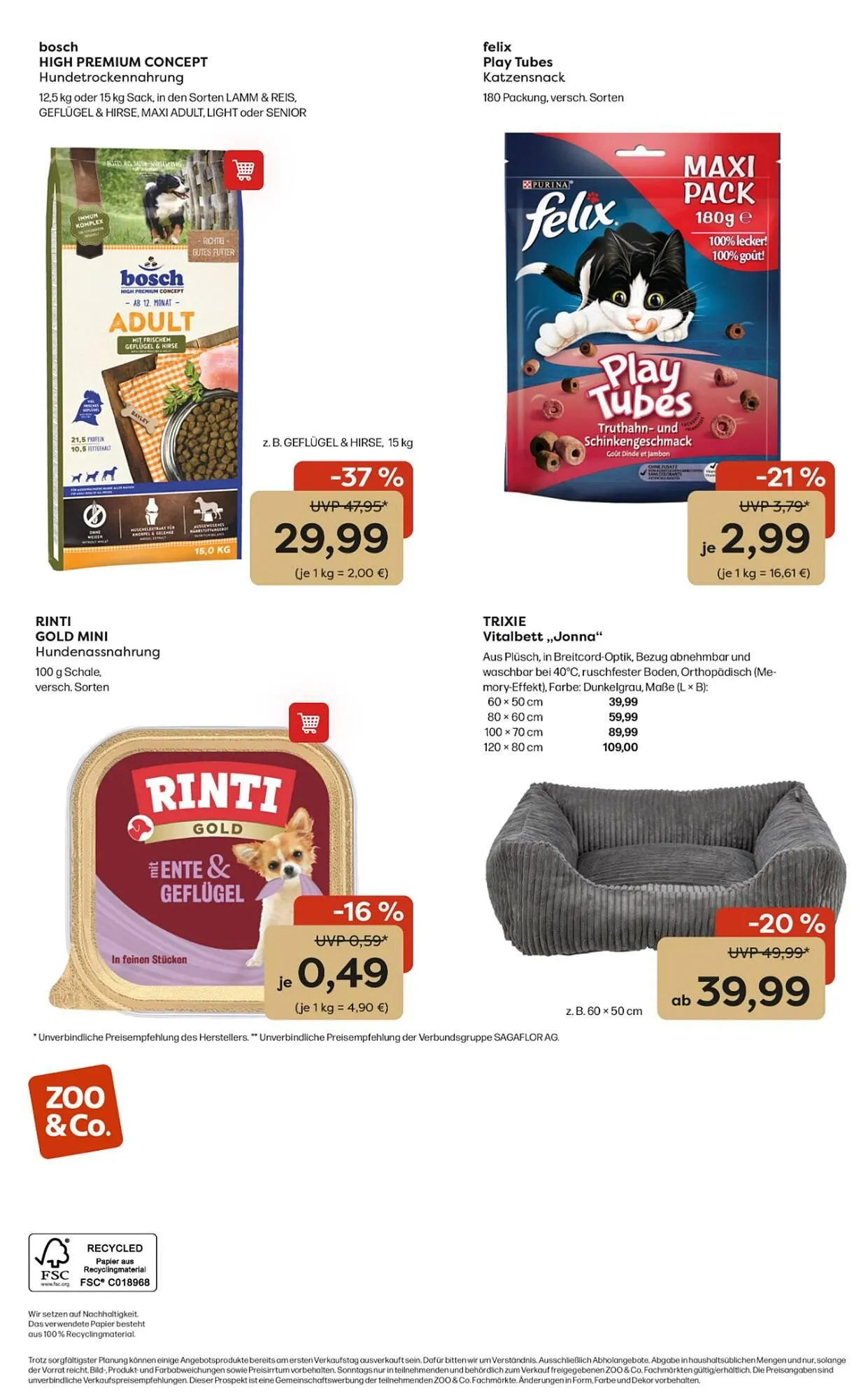 ZOO & Co Flugblatt von 2. März bis 8. März 2026 - Flugblätt seite  12