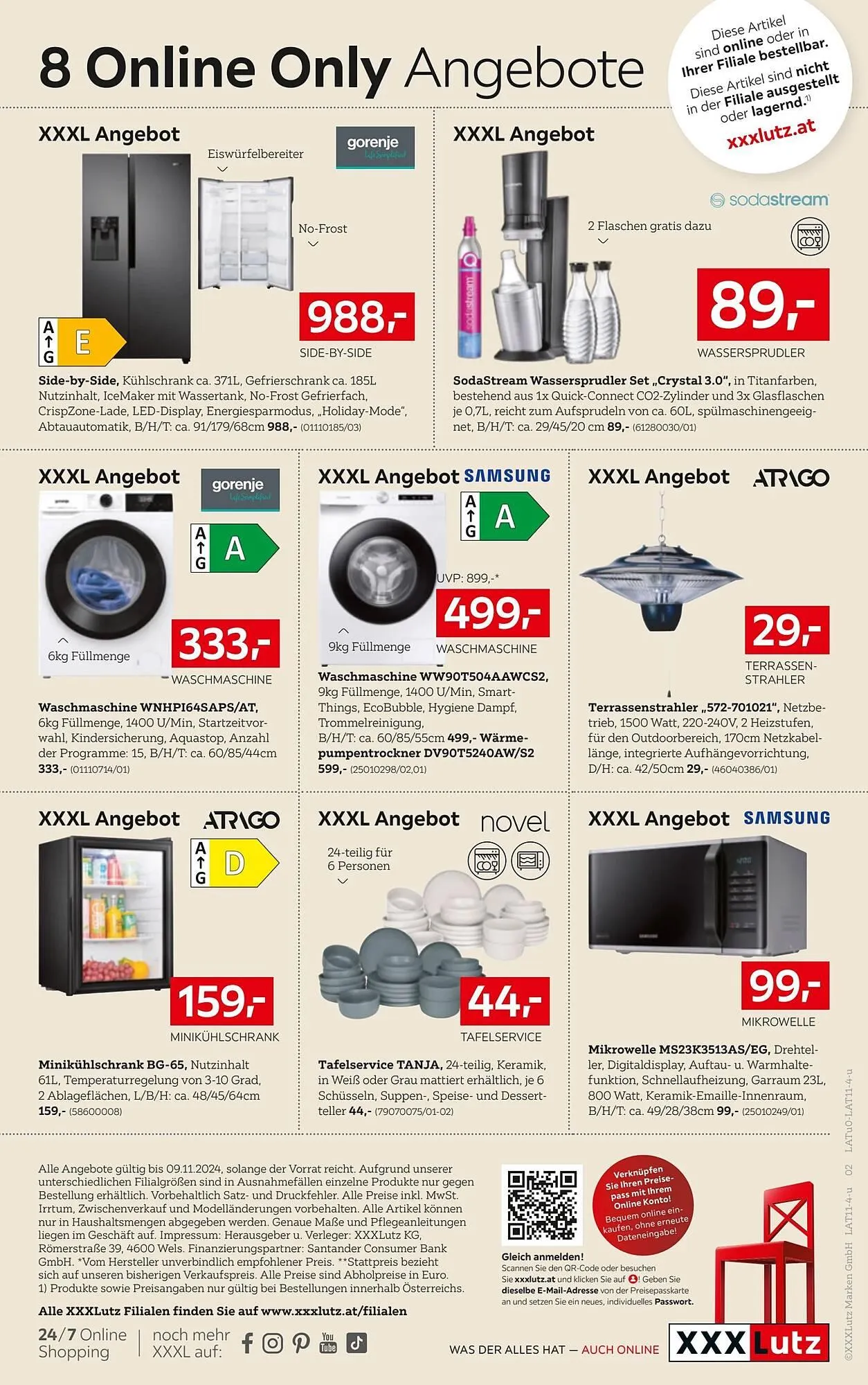 XXXLutz Flugblatt von 28. Oktober bis 10. November 2024 - Flugblätt seite 2