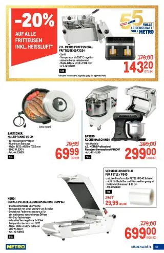 METRO Flugblatt Food - Metro Profi von 17. September bis 30. September 2026 - Flugblätt seite  47