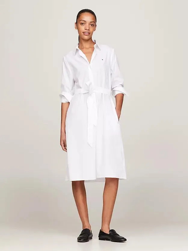 Essential knielanges Hemdkleid mit Streifen