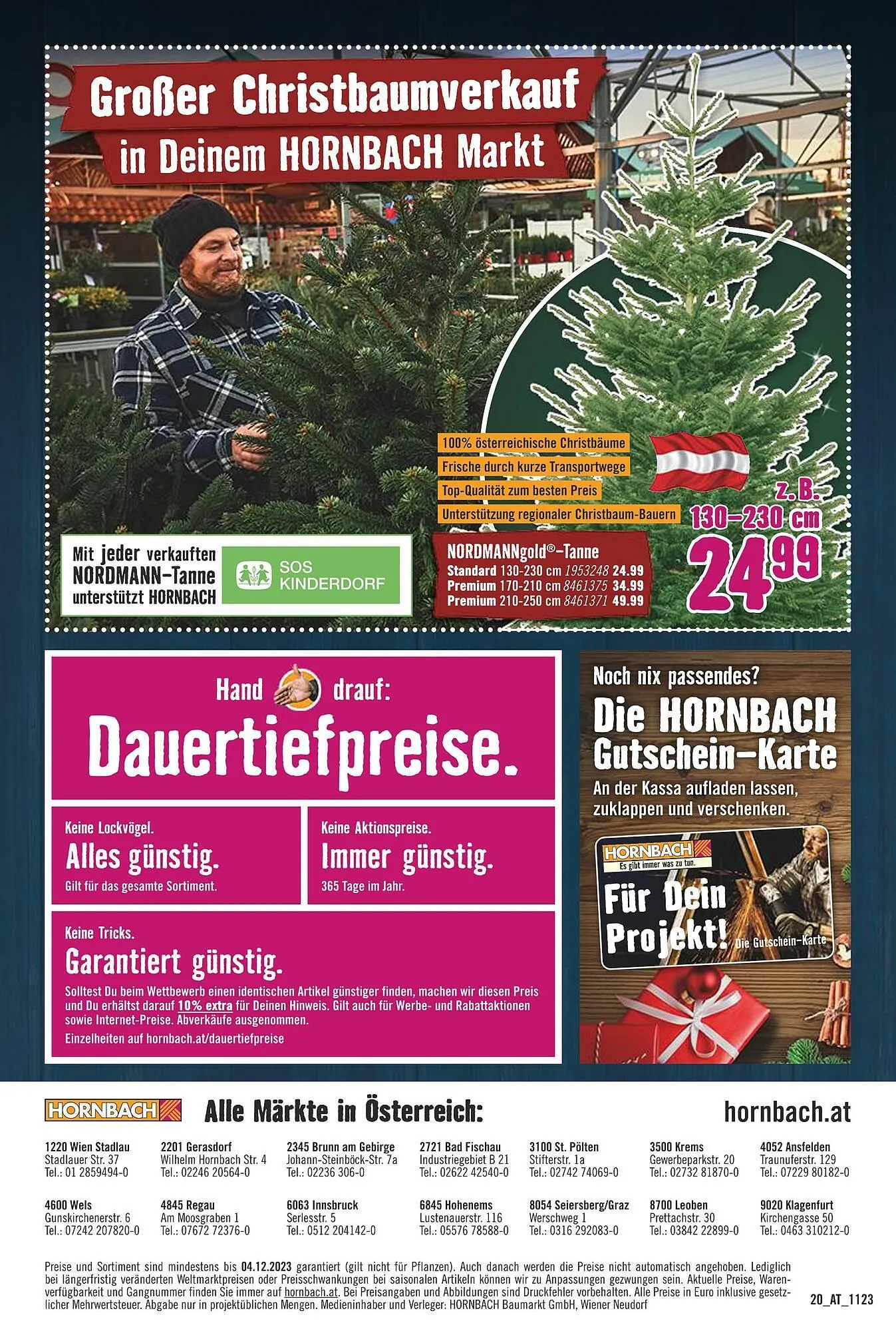 Hornbach Flugblatt von 6. Dezember bis 22. Dezember 2023 - Flugblätt seite  24