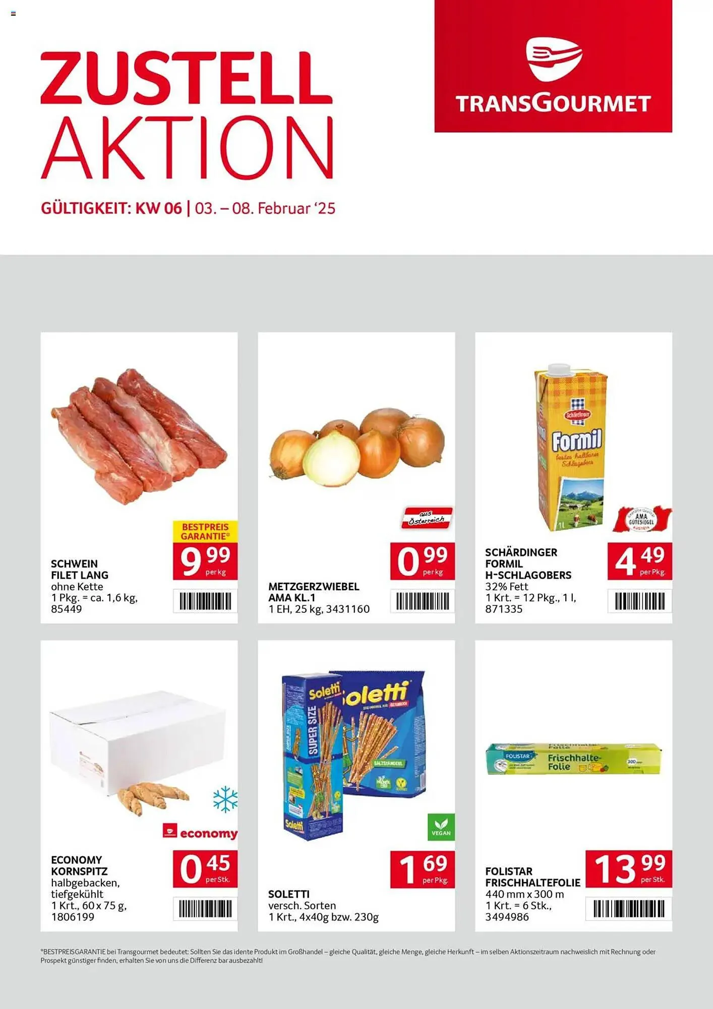 Transgourmet Flugblatt von 3. Februar bis 8. Februar 2025 - Flugblätt seite  1