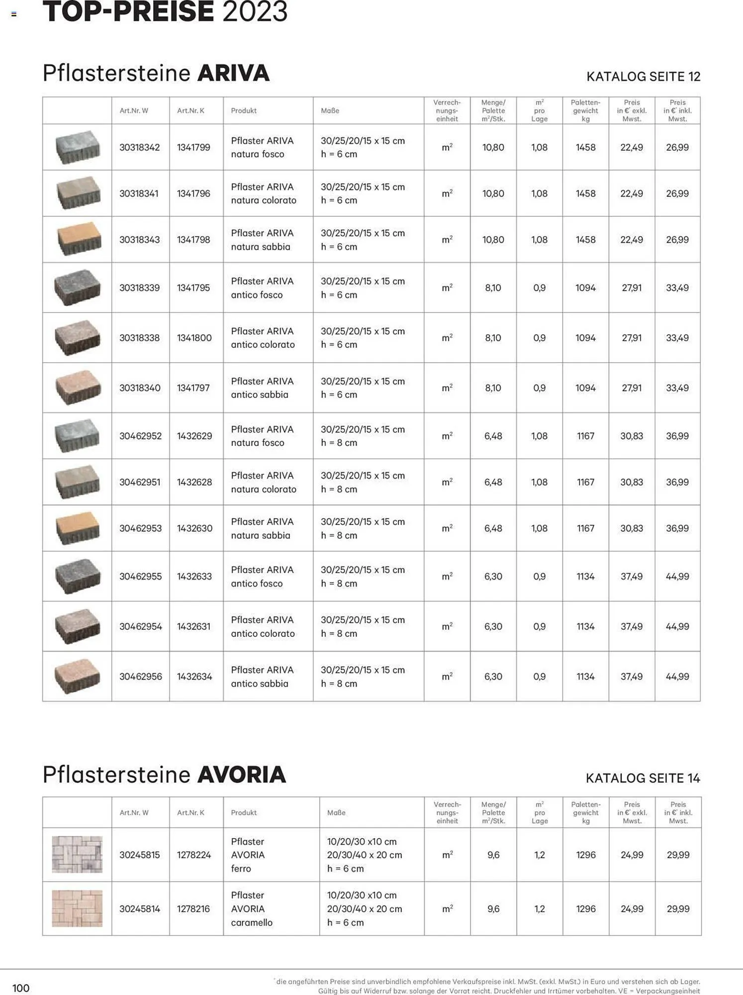 Lagerhaus Flugblatt von 2. März bis 31. Dezember 2023 - Flugblätt seite  100