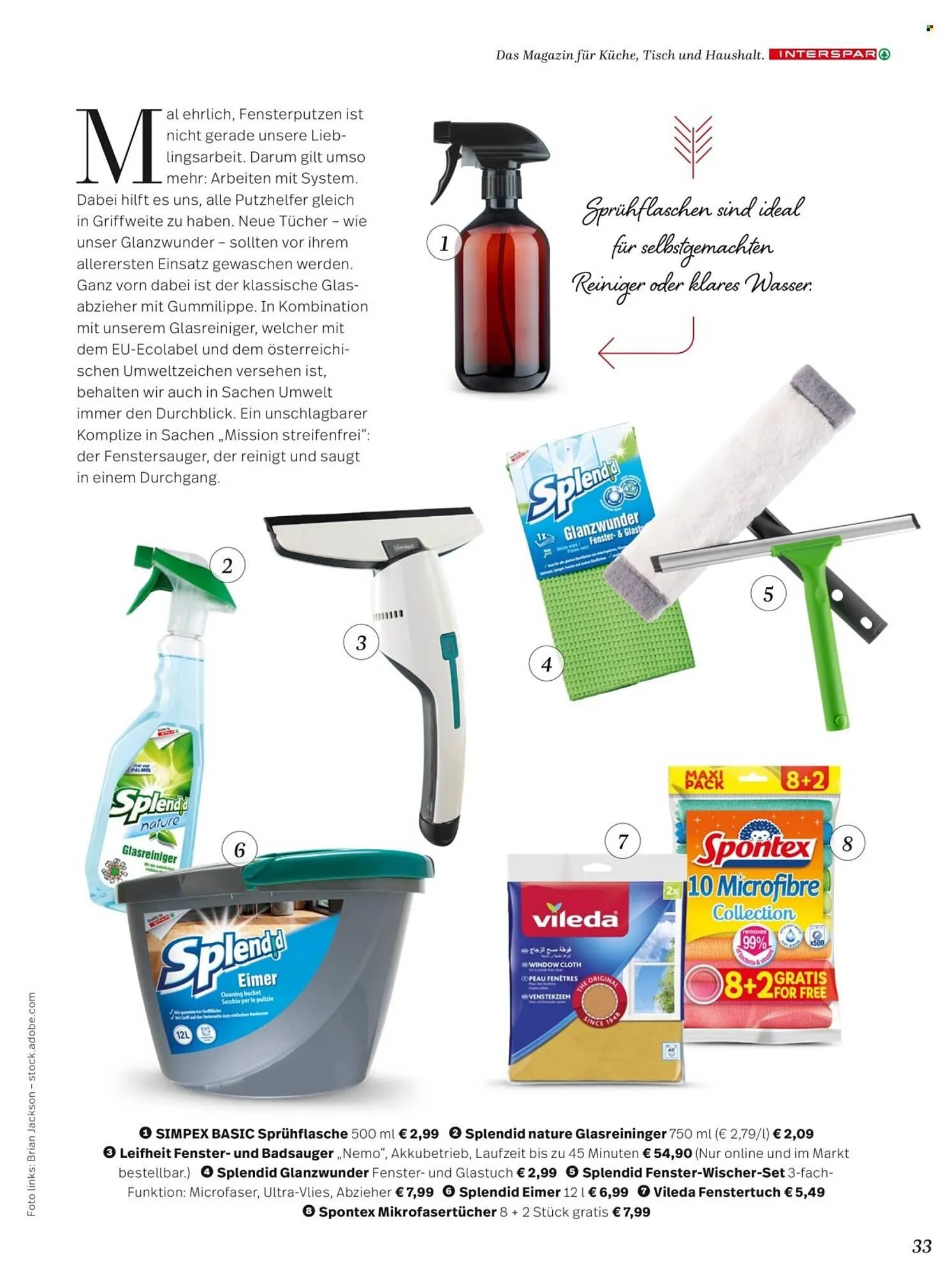 Interspar Flugblatt von 7. April bis 31. Juli 2026 - Flugblätt seite 33