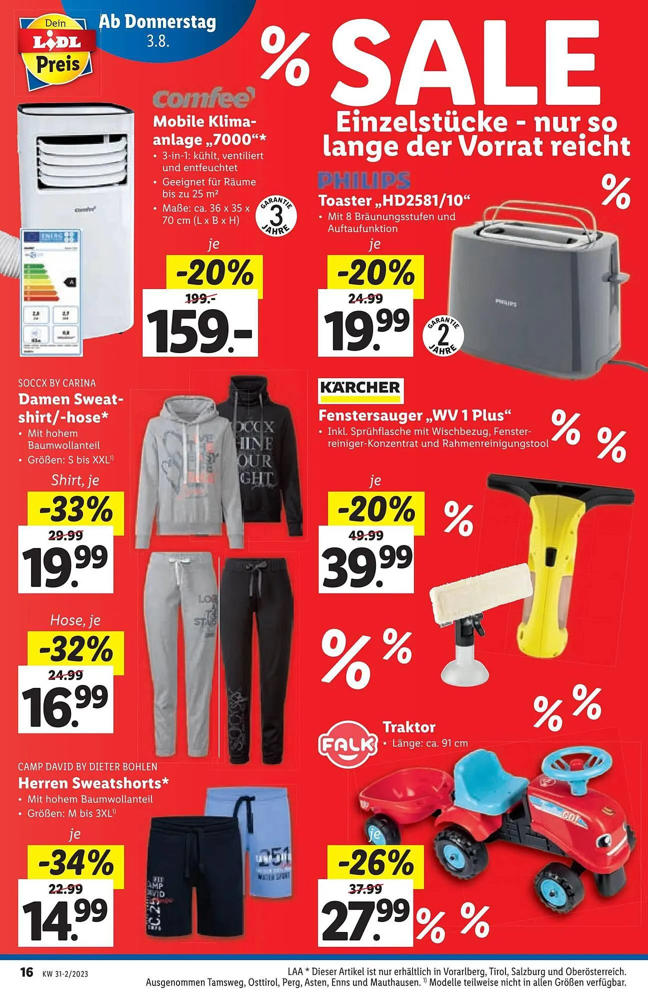 Lidl Flugblatt von 2. August bis 9. August 2023 - Flugblätt seite 16
