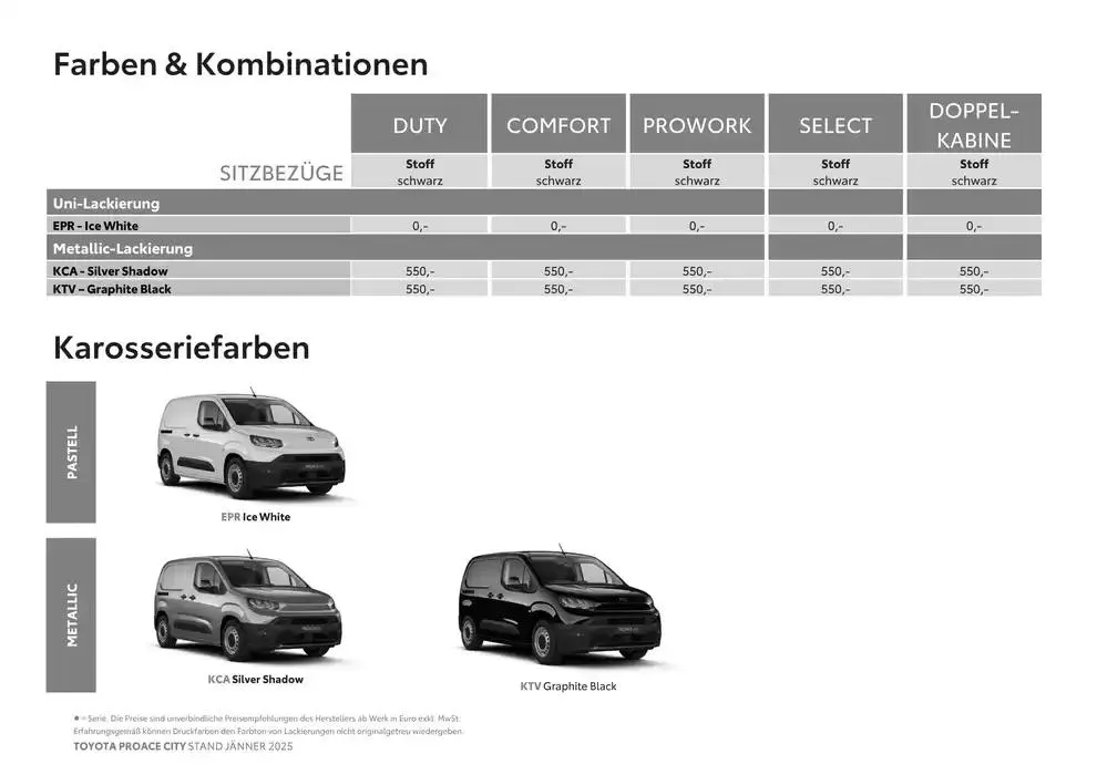 Toyota Proace City & Proace City Electric von 4. Jänner bis 4. Jänner 2026 - Flugblätt seite  10