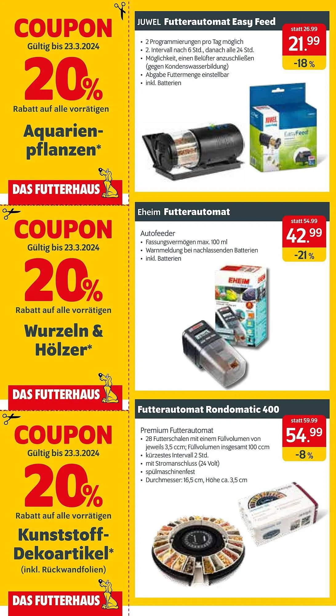 Das Futterhaus Flugblatt von 23. Februar bis 23. März 2024 - Flugblätt seite 28