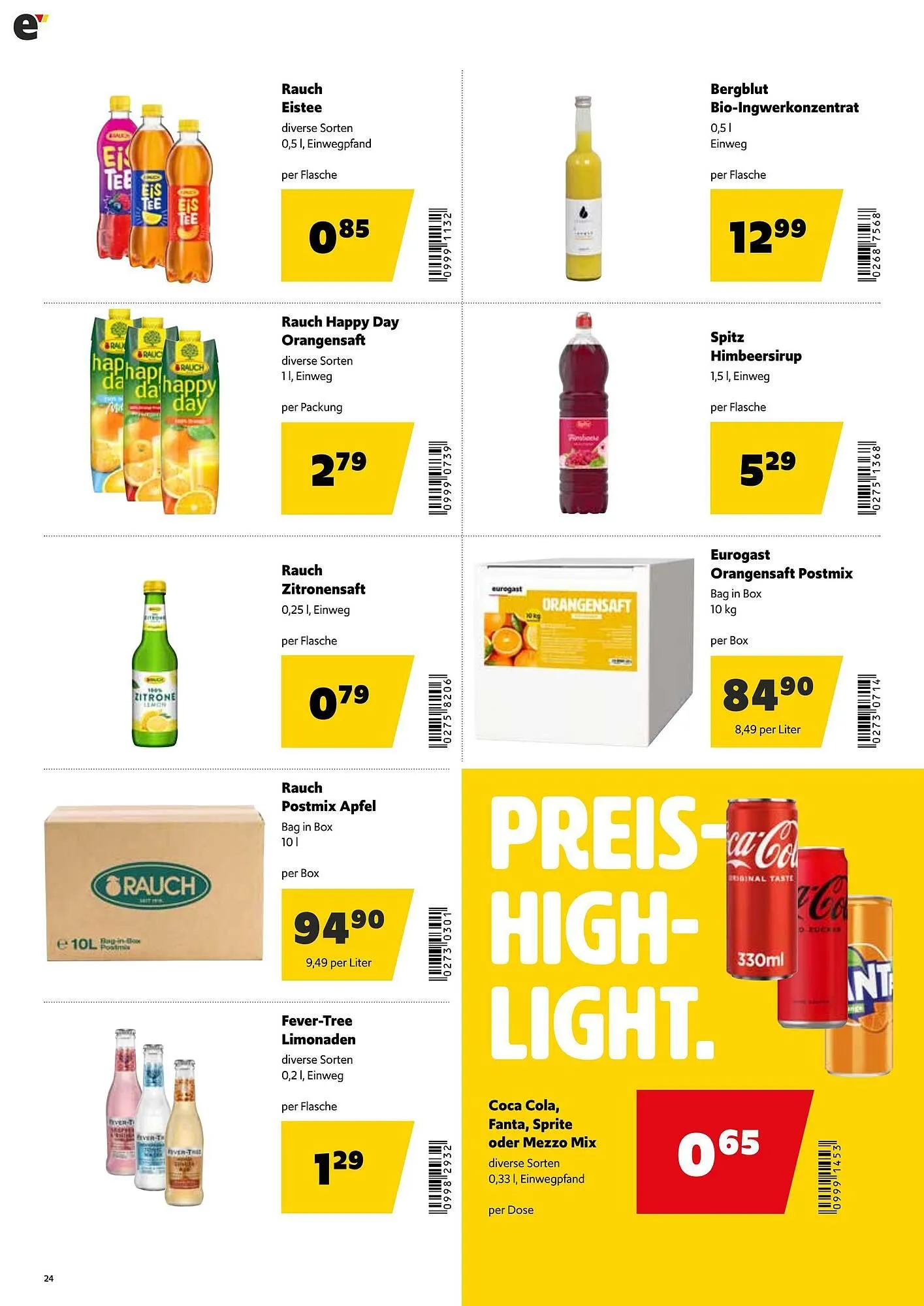 Eurogast Grissemann Flugblatt von 9. Februar bis 21. Februar 2026 - Flugblätt seite  24