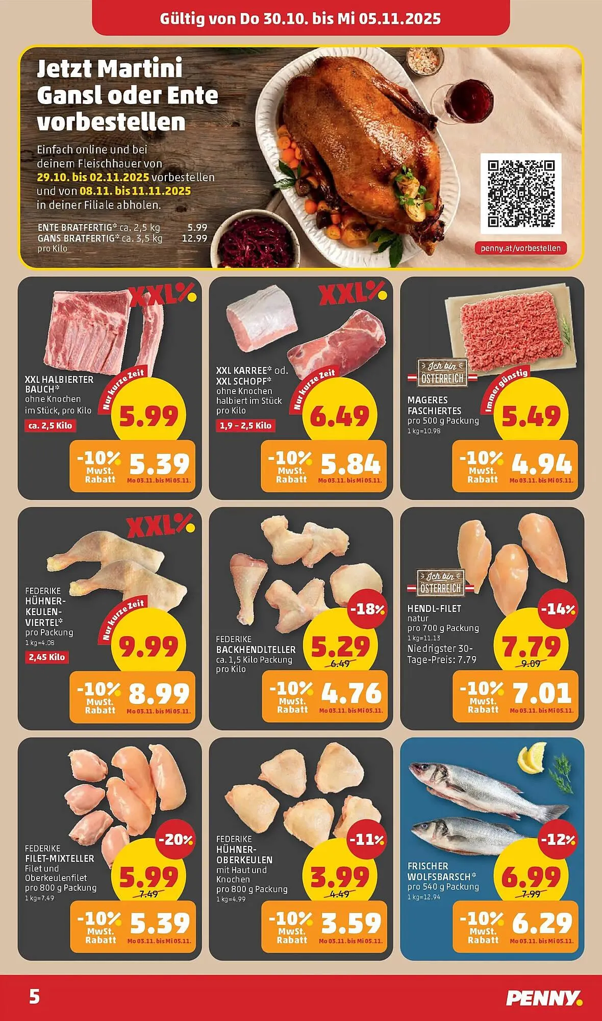 PENNY Flugblatt von 29. Oktober bis 5. November 2025 - Flugblätt seite 5