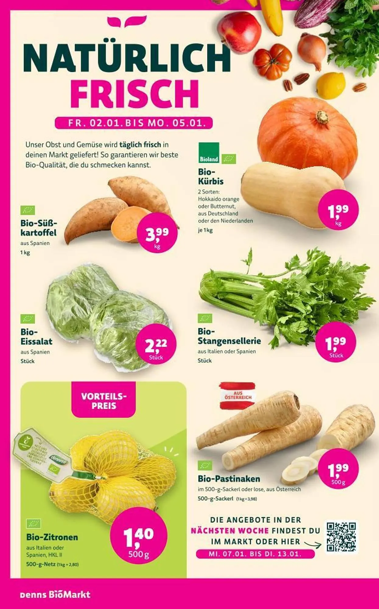 Denn's Biomarkt Flugblatt von 2. Jänner bis 13. Jänner 2026 - Flugblätt seite  2