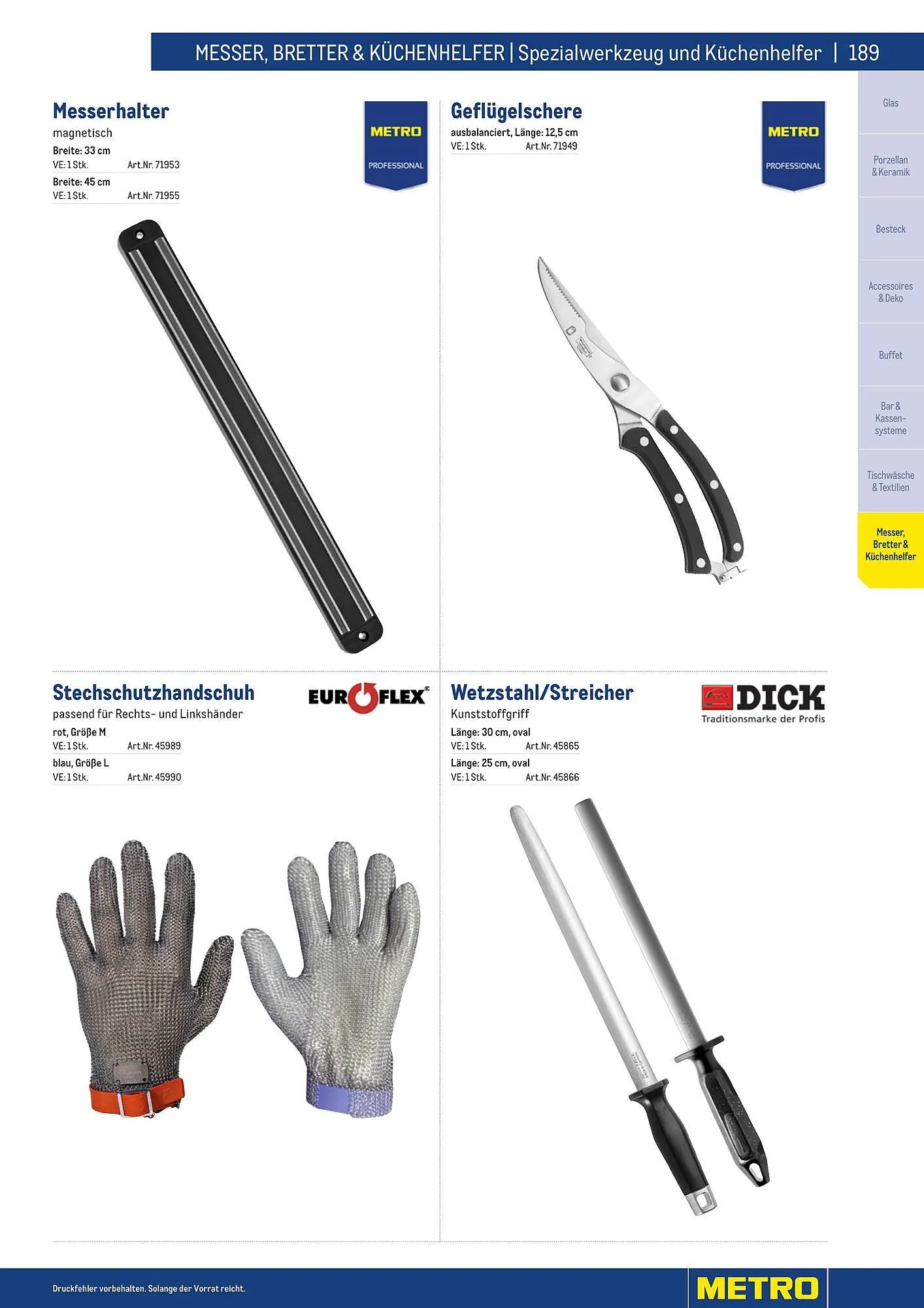 Metro Flugblatt von 25. März bis 31. Dezember 2026 - Flugblätt seite  189