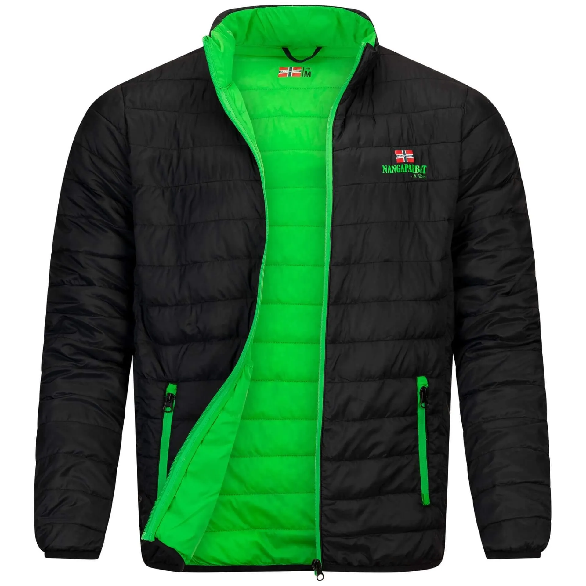 Herren Jacke "Nangaparbat", Schwarz-Grün