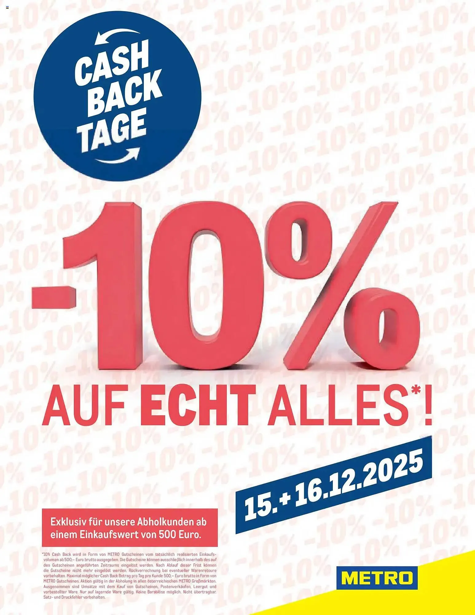 Metro Flugblatt von 15. Dezember bis 16. Dezember 2025 - Flugblätt seite  1