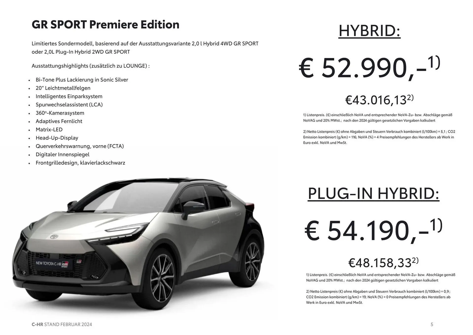 Toyota C-HR Flugblatt von 16. März bis 16. März 2025 - Flugblätt seite 5