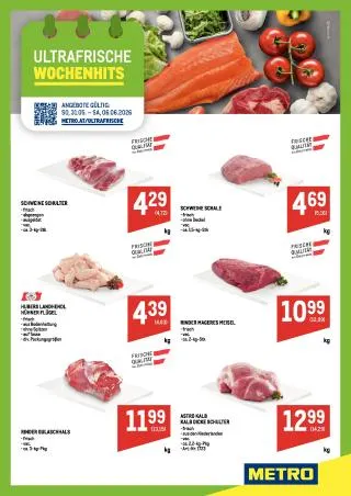 METRO Flugblatt Food von 31. Mai bis 6. Juni 2026 - Flugblätt seite  1
