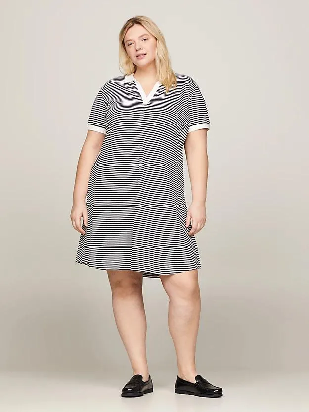 Curve Polokleid mit knopfloser Leiste