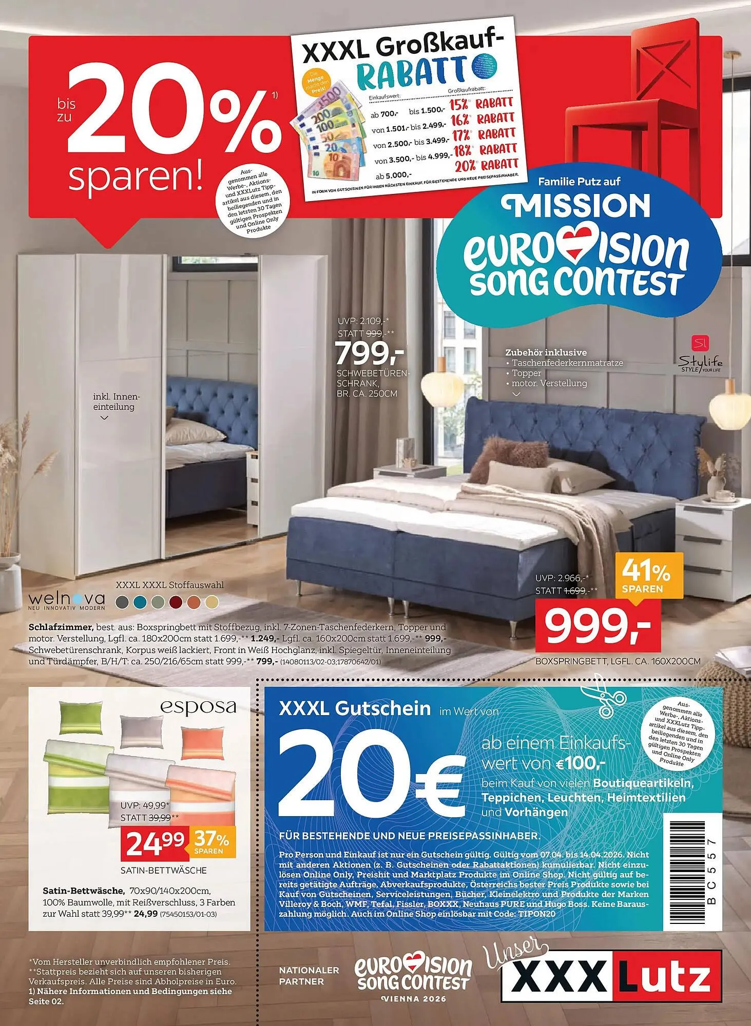 XXXLutz Prospekt von 7. April bis 14. April 2026 - Flugblätt seite  1