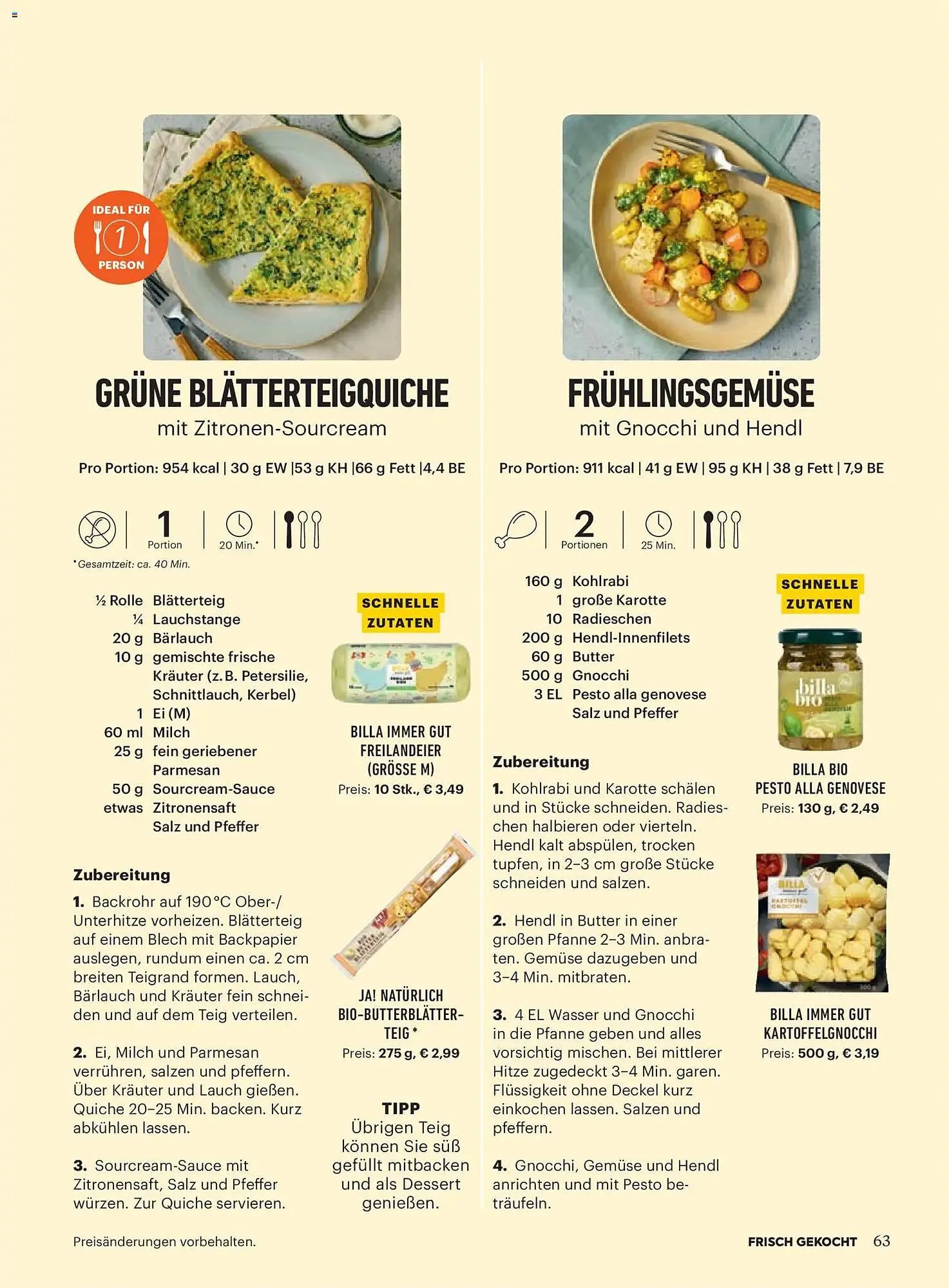 Billa Flugblatt von 1. März bis 30. April 2026 - Flugblätt seite  61