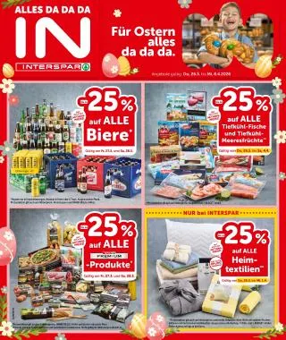 INTERSPAR Flugblatt von 26. März bis 8. April 2026 - Flugblätt seite  1