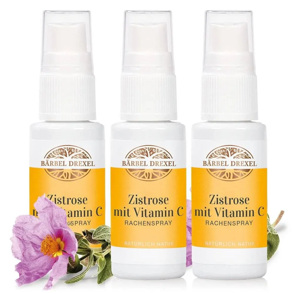 Zistrose mit Vitamin C Rachenspray