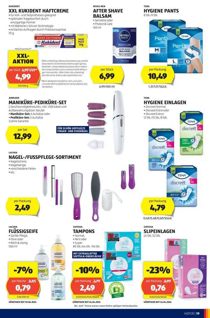 Blättern Sie online im HOFER Flugblatt von 19. Juni bis 3. Juli 2024 - Flugblätt seite 23