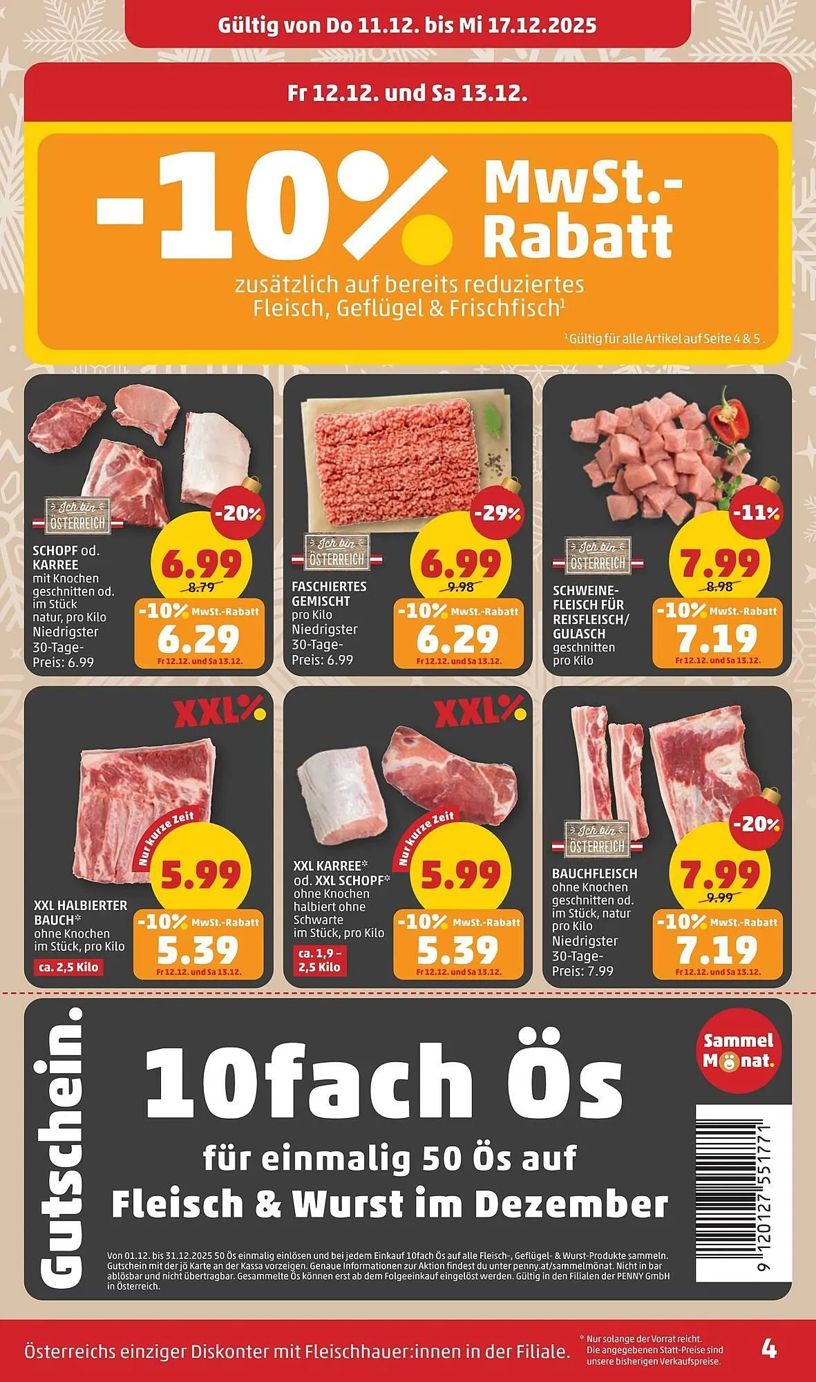 PENNY Flugblatt von 11. Dezember bis 17. Dezember 2025 - Flugblätt seite  4