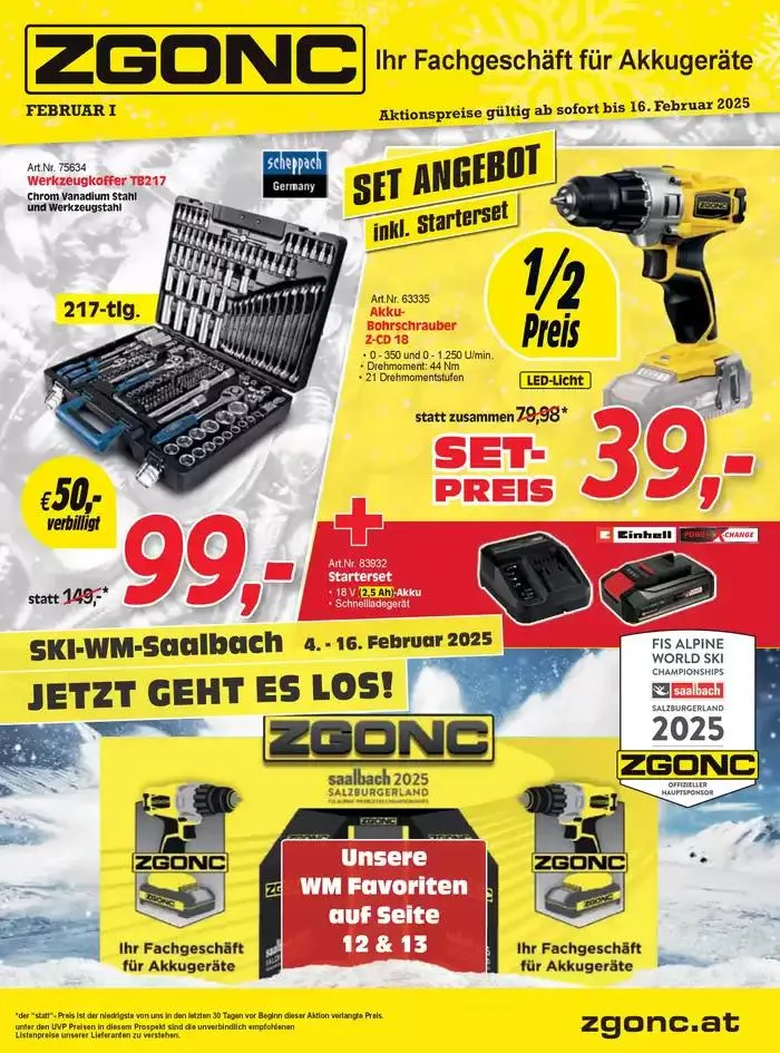 Februar I 2025 von 29. Jänner bis 12. Februar 2025 - Flugblätt seite  1