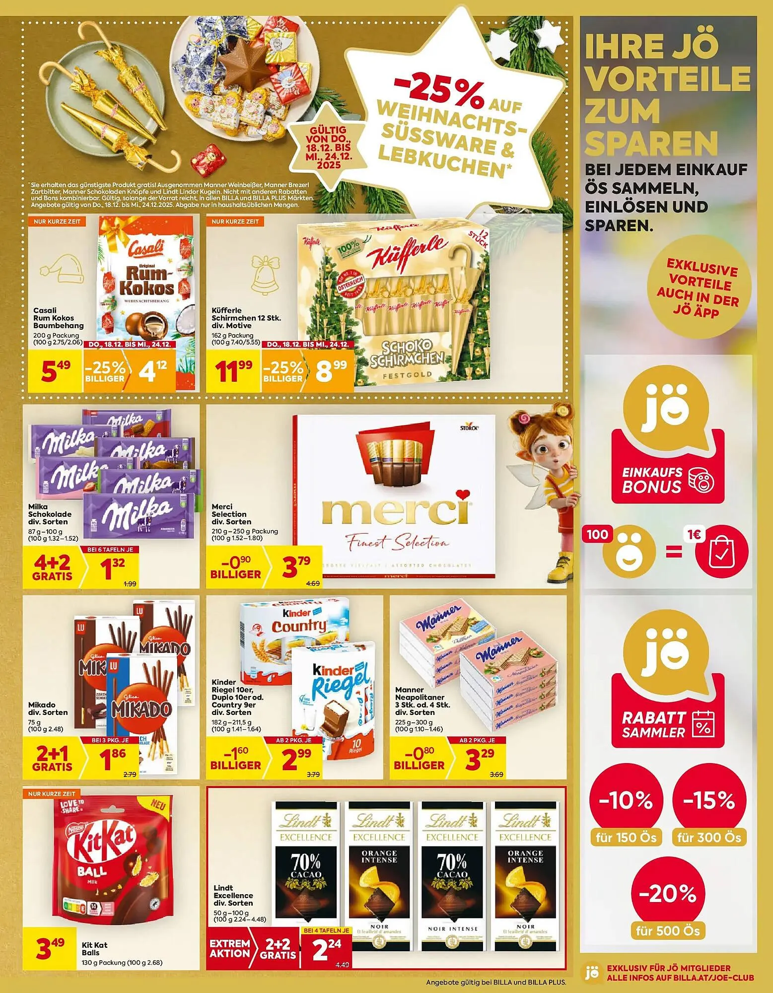 Billa Flugblatt von 18. Dezember bis 24. Dezember 2025 - Flugblätt seite  13