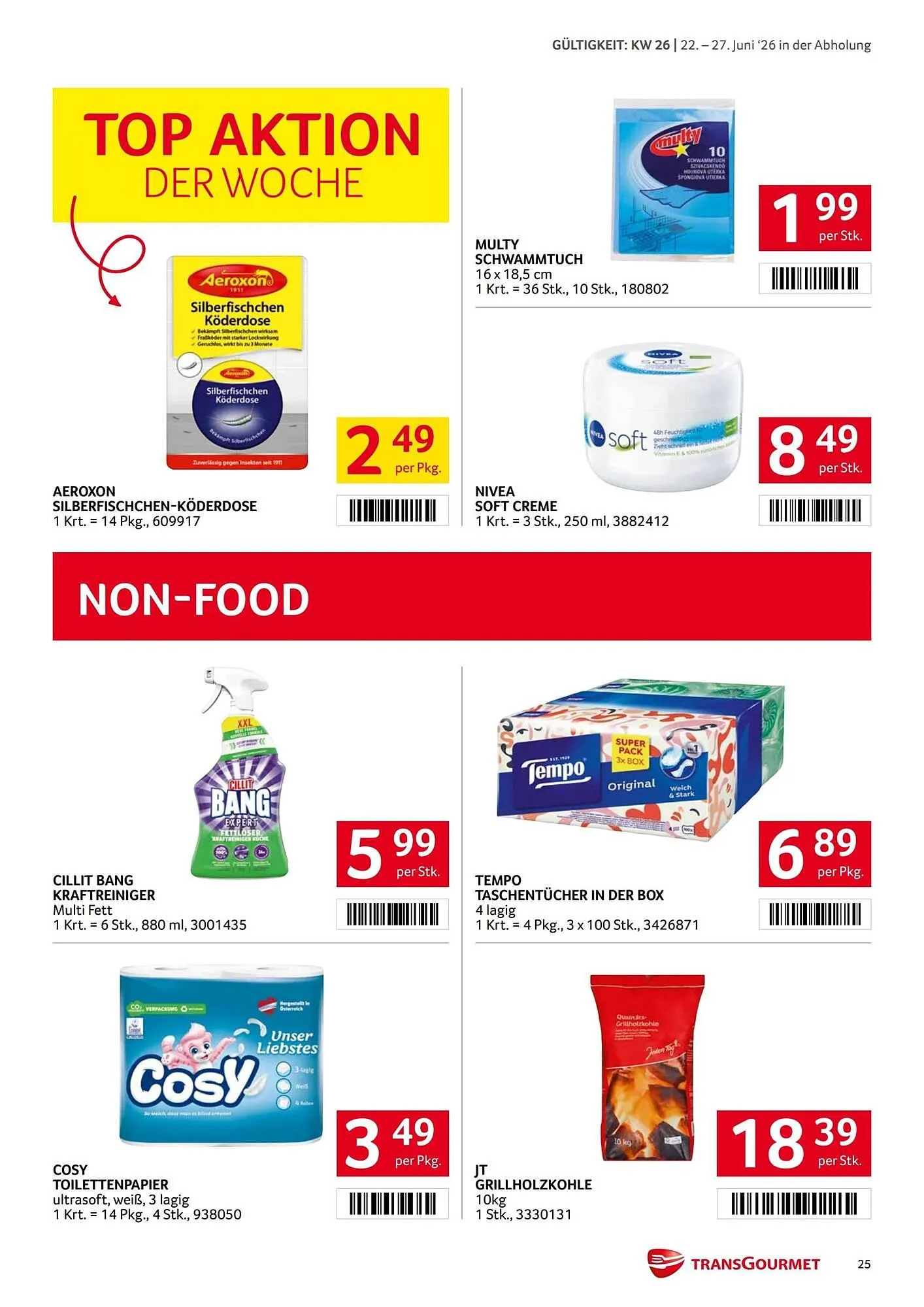 Transgourmet Flugblatt von 22. Juni bis 27. Juni 2026 - Flugblätt seite  24