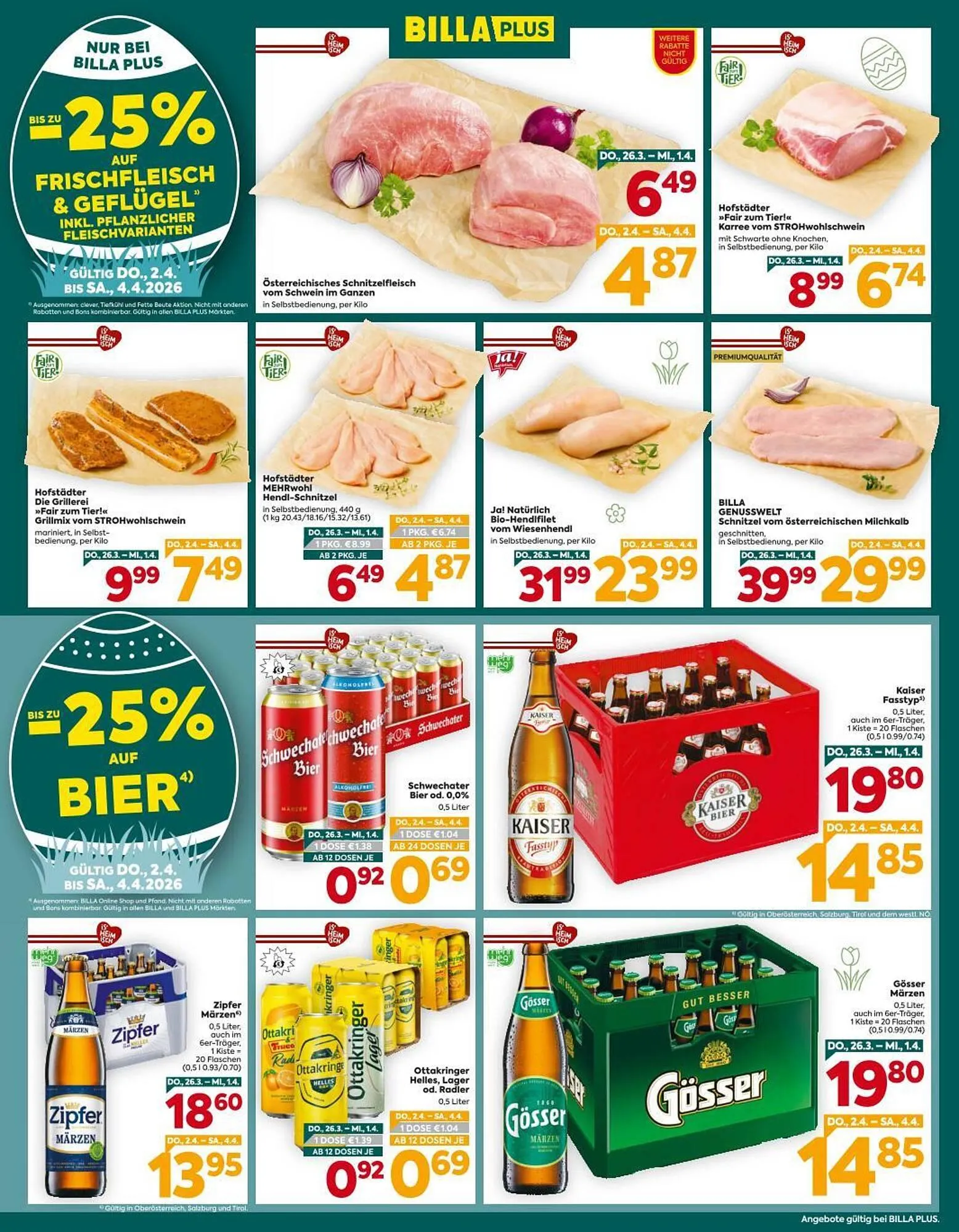 Billa Corso Flugblatt von 26. März bis 4. April 2026 - Flugblätt seite  3