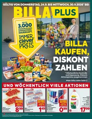 BILLA PLUS Flugblatt von 24. September bis 30. September 2026 - Flugblätt seite  1