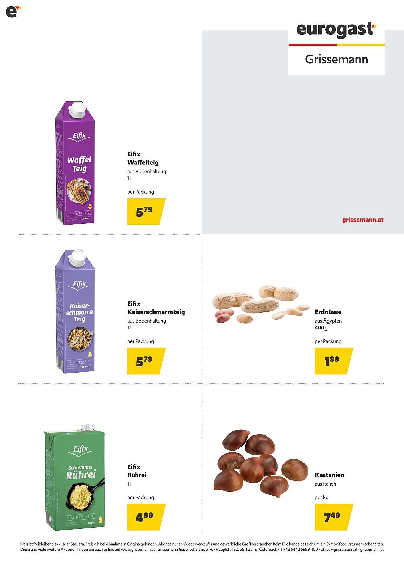 Eurogast Grissemann Flugblatt von 3. November bis 27. November 2025 - Flugblätt seite 4