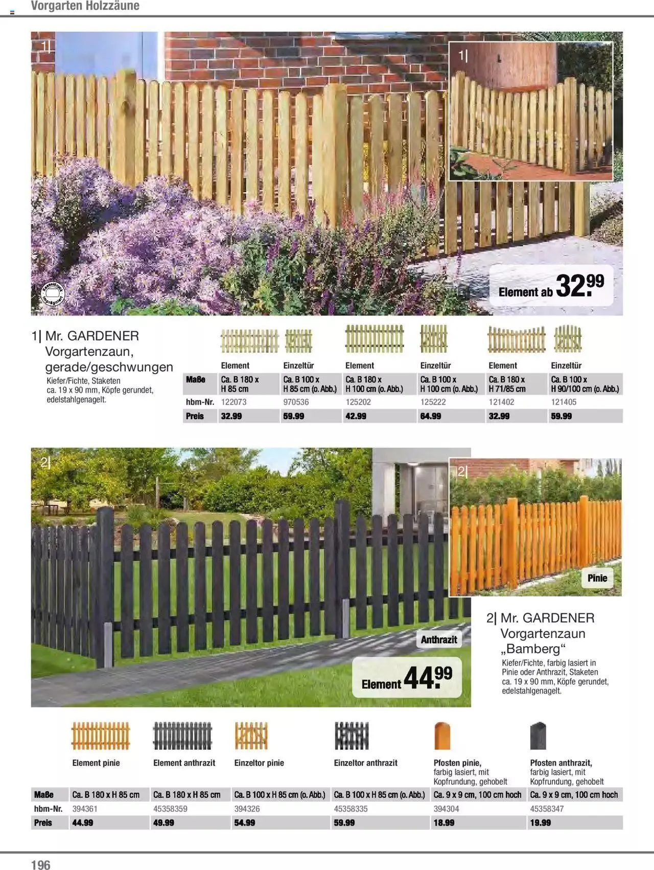 Hagebau Gartenjahr 2023 von 7. März bis 31. Dezember 2023 - Flugblätt seite 196