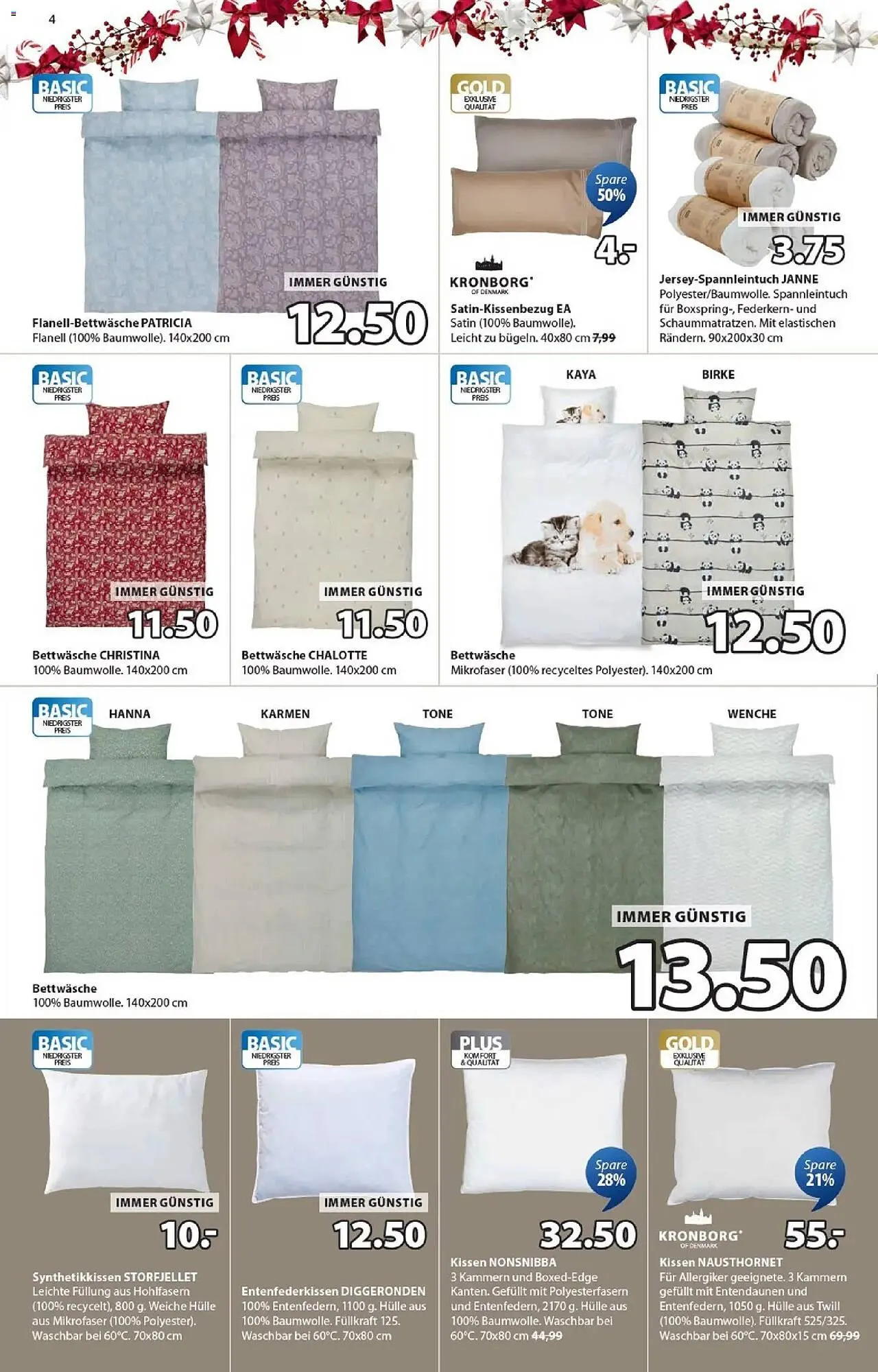 JYSK Flugblatt von 1. Dezember bis 6. Jänner 2026 - Flugblätt seite  4