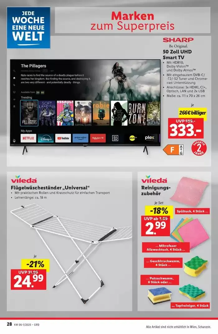 Aktuelle Flugblätter Ab Donnerstag, 30.1. von 30. Jänner bis 5. Februar 2025 - Flugblätt seite 32